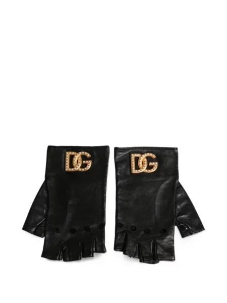 Γάντια Dolce & Gabbana με μαργαριτάρια μαύρο