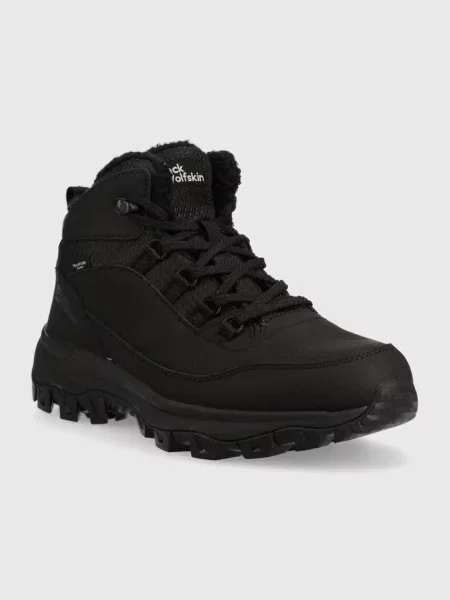 Черевики Jack Wolfskin Everquest Texapore Mid утеплене чорний