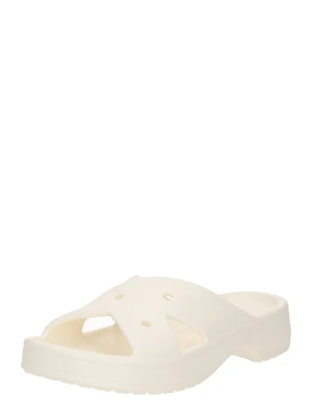 Papuci Crocs cu bretele alb
