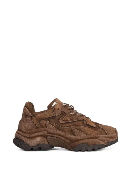 Sneakerși Ash Addict din piele de căprioară maro