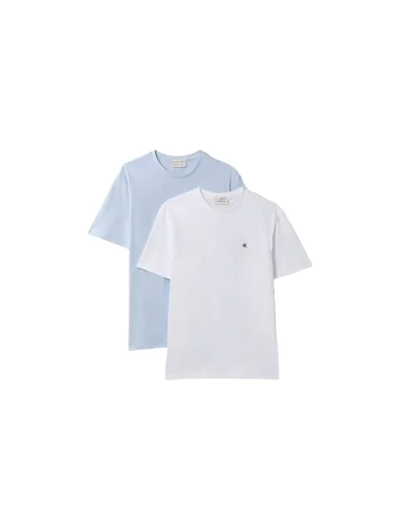 Calvin Klein Jeans Tricou Classic albastru deschis alb
