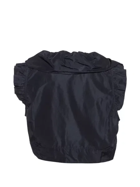 Decupat geacă Love Moschino cu volane negru