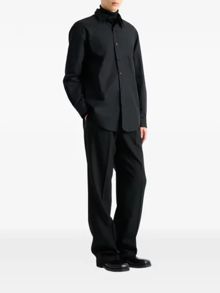 Cămașă Balmain din poplin negru