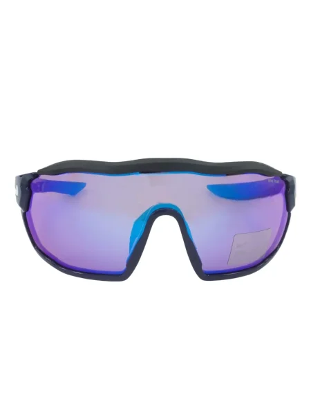 Ochelari de soare Nike cu cordon din jerseu cu imprimeu abstract gri