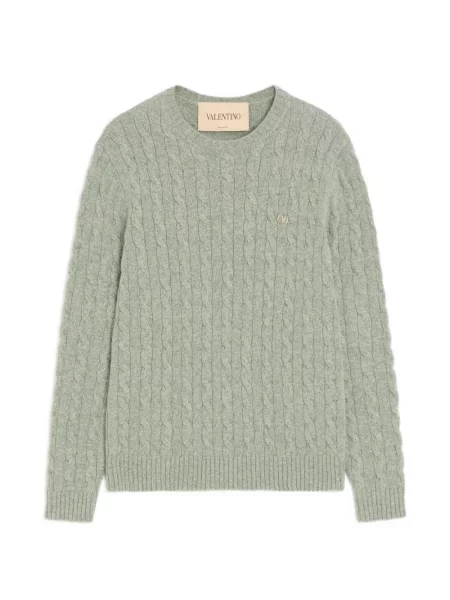 Pulover Valentino Garavani de lână verde