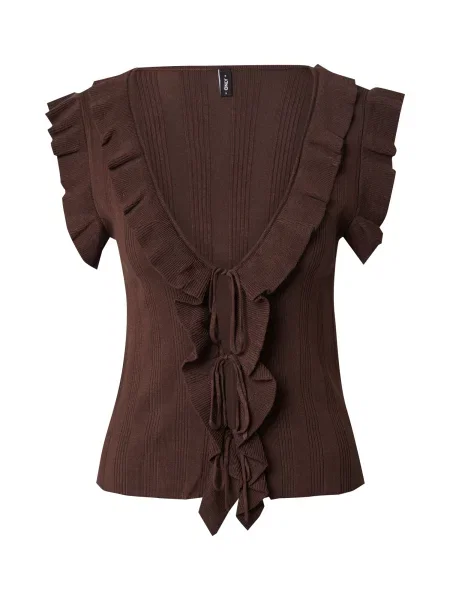 ONLY Geacă tricotată ONLNELLY ciocolatiu