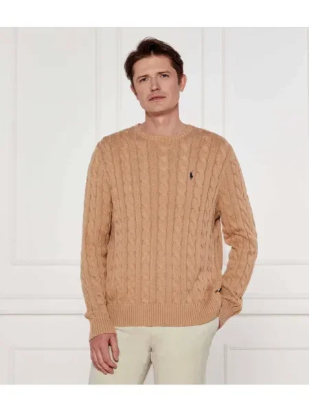 Hímzett szvetter Polo Ralph Lauren bézs