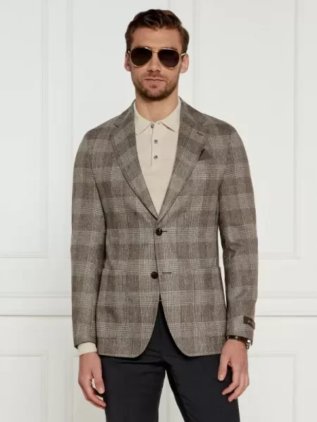 Windsor De lână sacou 13 Giorno | Shaped fit cu adaos de cașmir bej