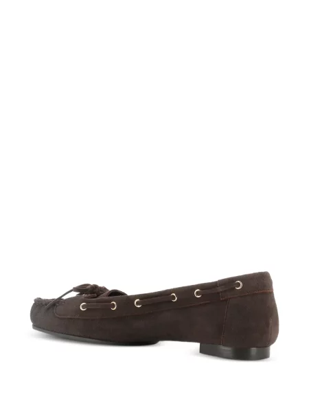 Loafers Del Carlo s mašlí hnědé