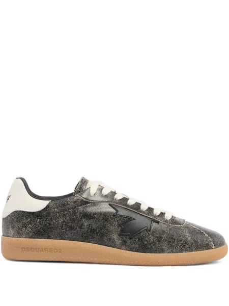 Sneakerși Dsquared2 cu șireturi din dantelă gri