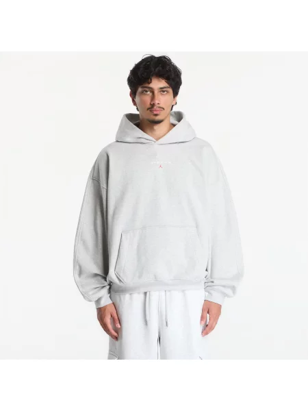 Hanorac cu glugă Jordan din fleece gri