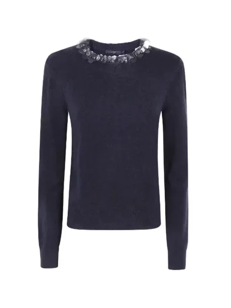Pulover Seventy cu paiete negru