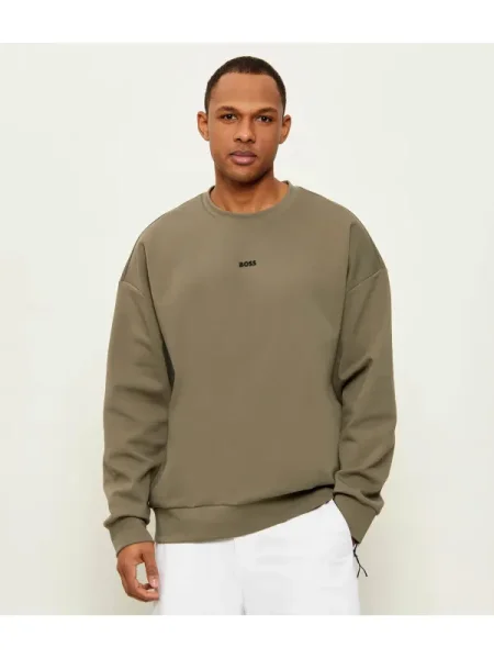 BOSS GREEN Hanorac Stenson | Oversize fit verde