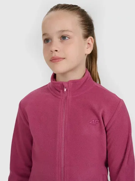 Gyerek fleece melegítő felső 4f rózsaszín