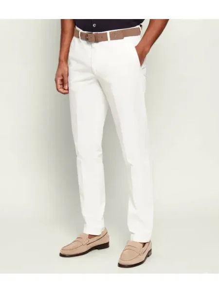 Oscar Jacobson Pantaloni Danwick alb