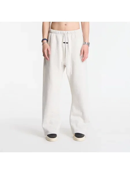 Pantaloni de trening Fear of God Essentials Signature Classic Fit Flare Sweatpants Oatmeal Heather/ Light Heather S