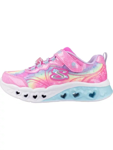 Buty sportowe Sneakersy dziewczęce Flutter Heart Lights-Groovy Swirl różowe