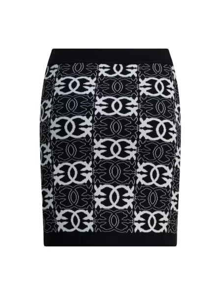 Spódnica mini Pinko z logo czarna
