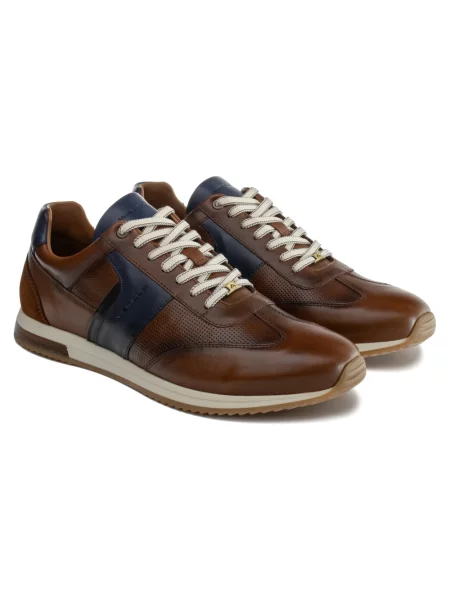 Sneakersy Ambitious skórzane brązowe