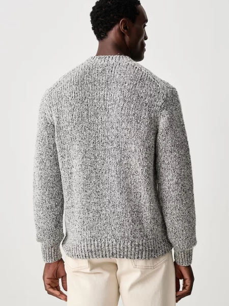BOSS Orange sweter z dodatkiem wełny Kraft szary