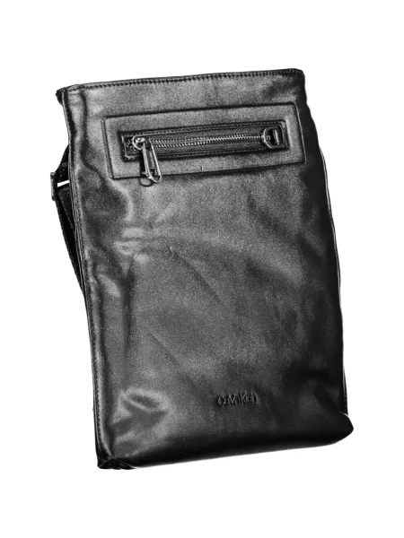 Τσάντα χιαστί Calvin Klein με απλικέ μαύρο