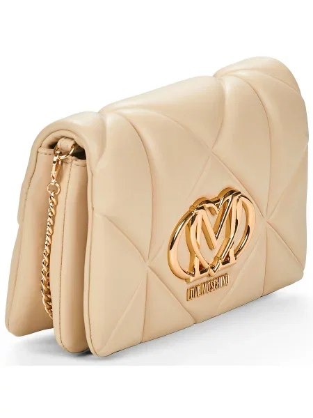 Geantă Love Moschino din piele bej