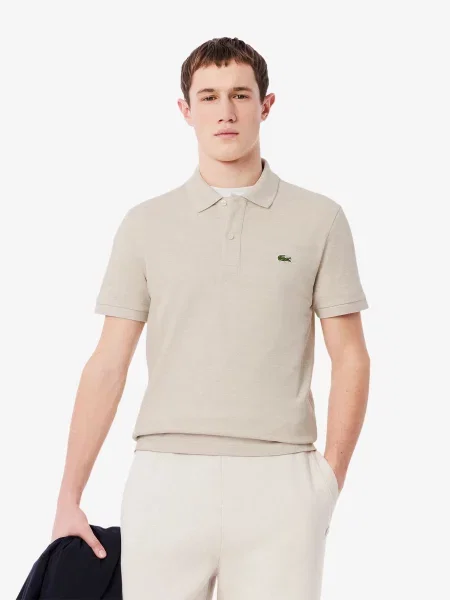 Поло Lacoste сірий