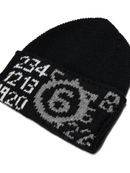 Czapka dziecięca Mm6 Maison Margiela czarna