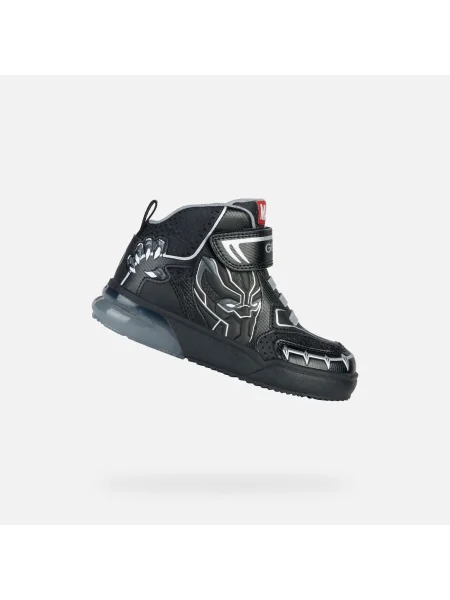 Detské topánky Geox Grayjay black/silver čierna
