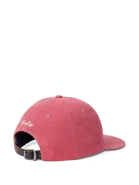 Czapka z daszkiem Polo Ralph Lauren w kratkę z twillu biznesowa niebieska