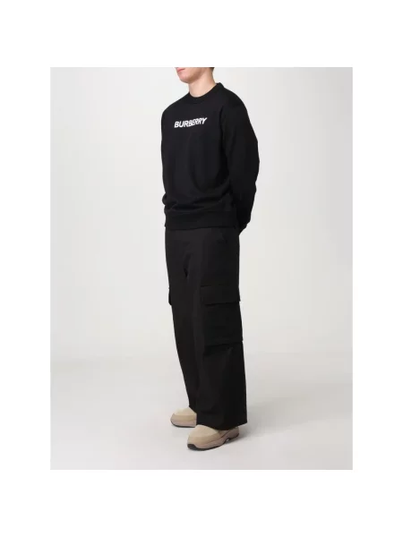 Bluza Burberry z nadrukiem z dekoltem w kształcie litery U czarna