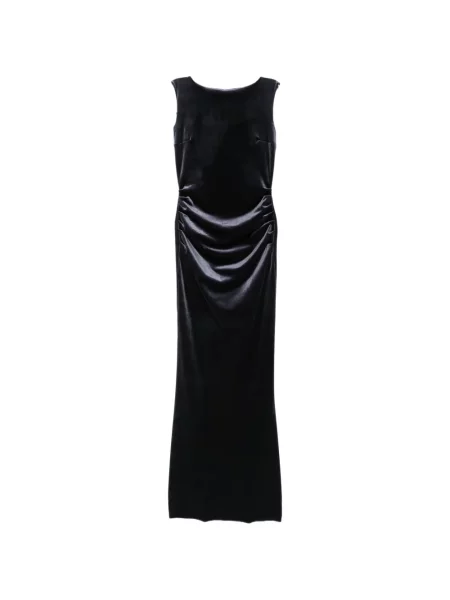 Rochie maxi Chiara Boni La Petite Robe cu volane albastru
