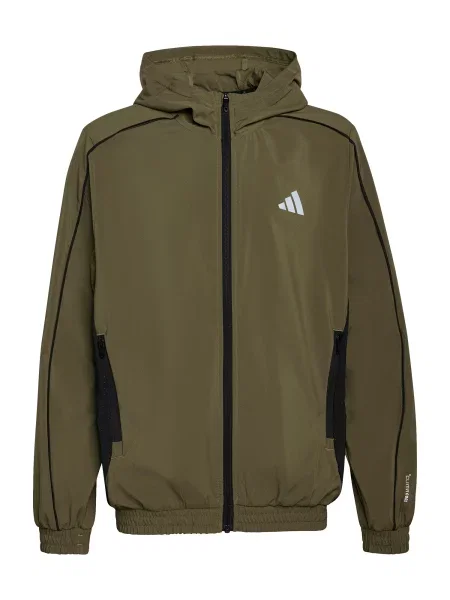 ADIDAS SPORTSWEAR Sportska jakna TECH APP maslinasta / crna / prljavo bijela