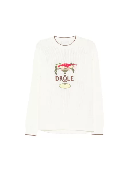 Sweter Drole De Monsieur beżowy