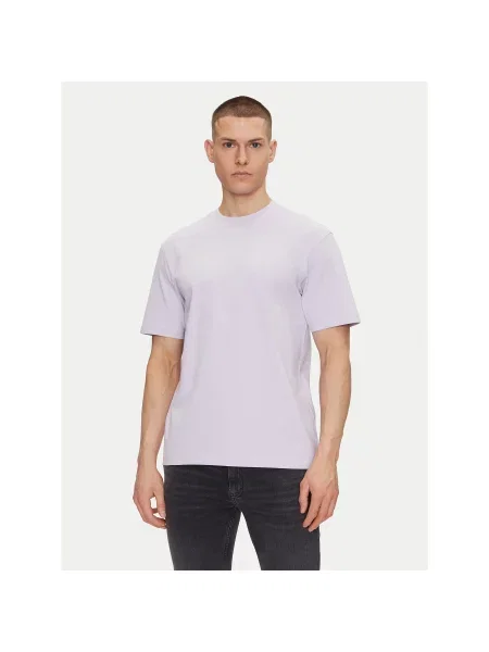 HUGO T-shirt Dapolino Relaxed Fit ljubičasta