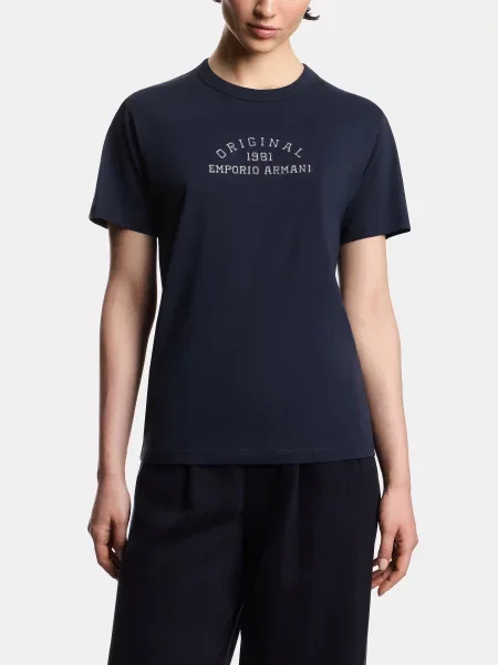Футболка Emporio Armani темно-синій синя