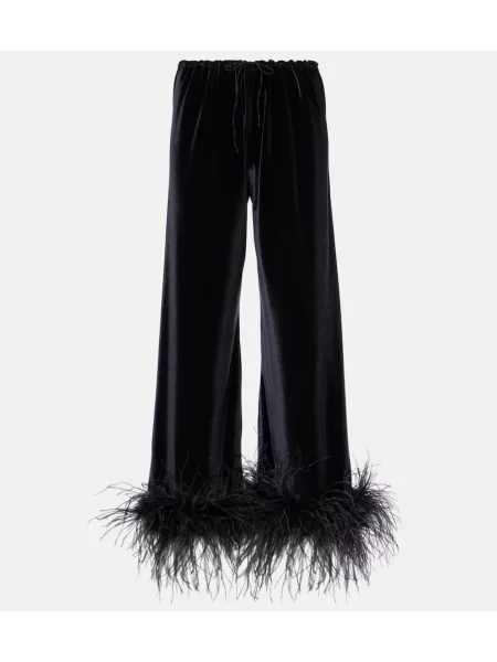 Pantaloni Oseree de catifea negru