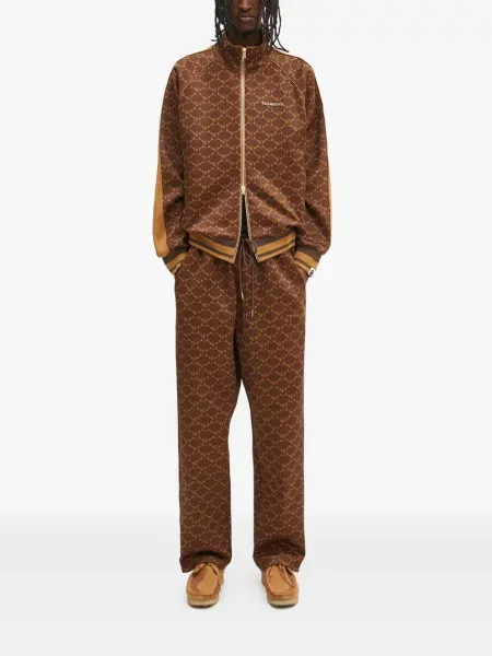 Pantaloni A Bathing Ape® cu dungi cu imagine maro