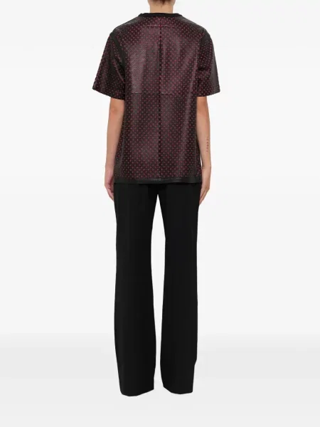 Top Givenchy din piele negru