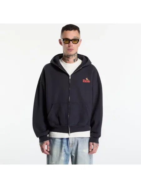 RHUDE American Spirit bluza rozpinana z kapturem czarna
