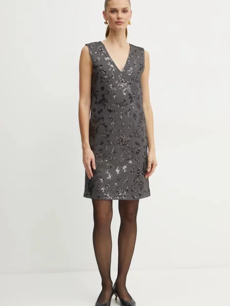 Сукня Weekend Max Mara mini пряма сірий
