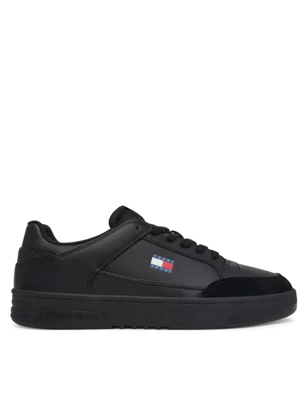 Tommy Jeans Αθλητικά Basket μαύρο