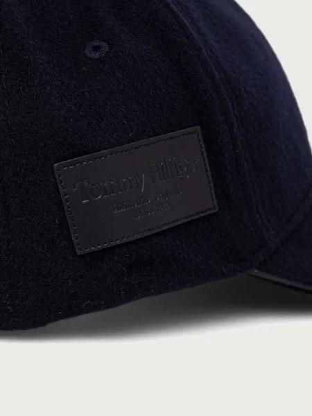 Tommy Hilfiger Czapka z daszkiem Dc Wool 6 Panel granatowy