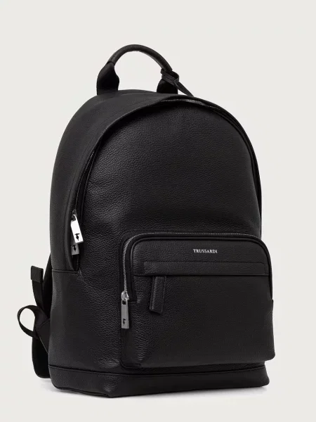 Trussardi rucsac pentru bărbați din piele negru