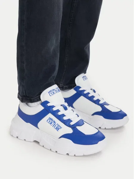 Sneakersy Versace Jeans Couture niebieskie