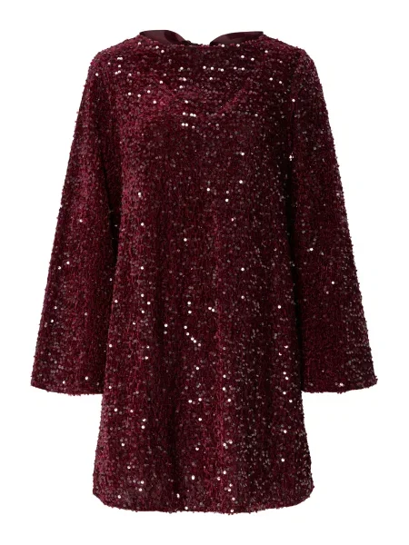 PIECES Rochie de cocktail PCKAM roşu închis