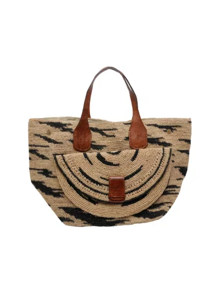 Wielobarwność torebka Ibeliv w zebrę