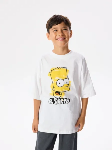 Reserved Футболка The Simpsons білий
