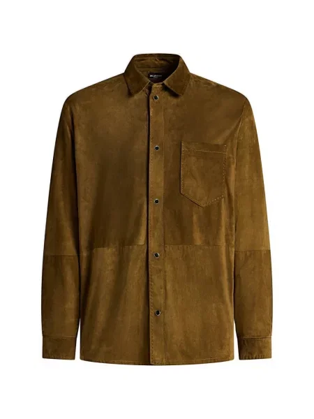 Geanta de piele Kiton maro