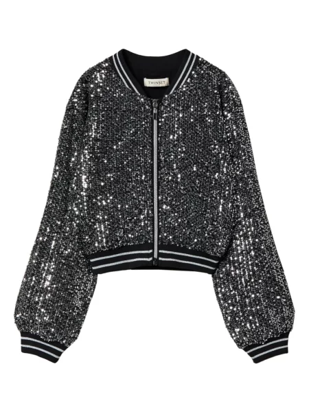 Kurtka bomber dziecięcy Twinset czarny